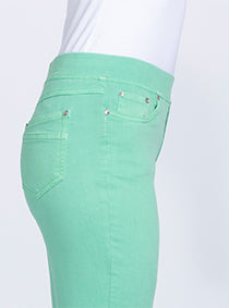 Maison-solfin - Pantalon femme 7/8° vert menthol – 40