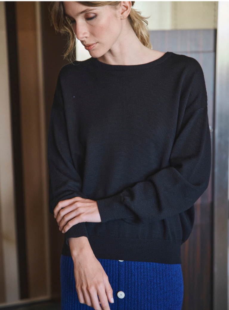 7465 NOI 39 pull agathe noir LAFRANÇAISE - Pull Agathe – L