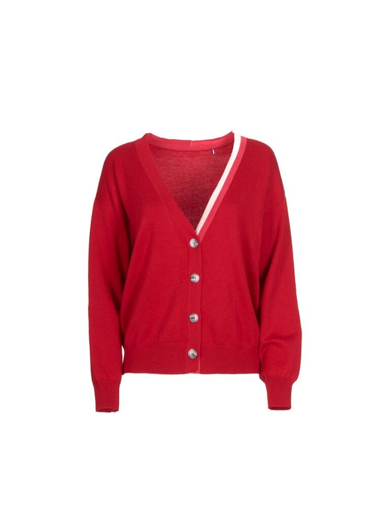 7480 ROF 4 gilet annabelle rouge fonce LAFRANÇAISE - Gilet Annabelle – L