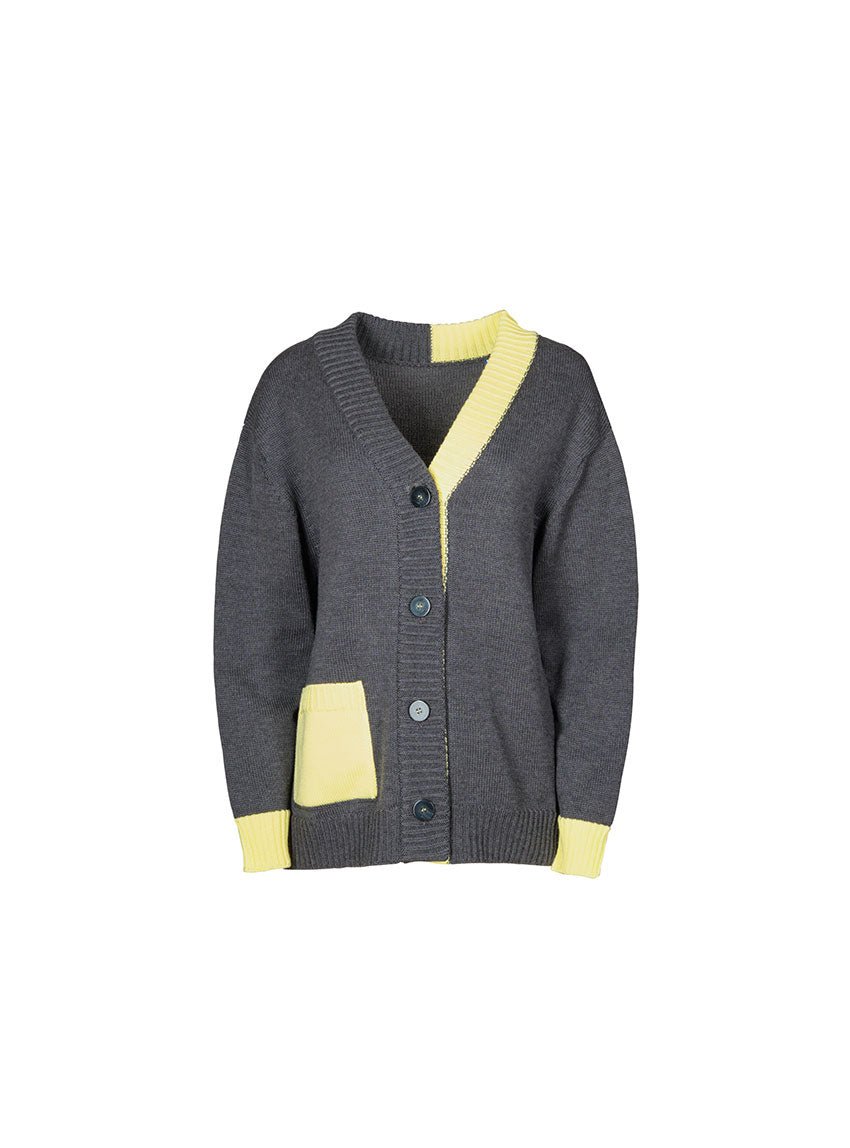 7486 GSA 6 gilet albertine gris anthracite LAFRANÇAISE - Gilet Albertine – M