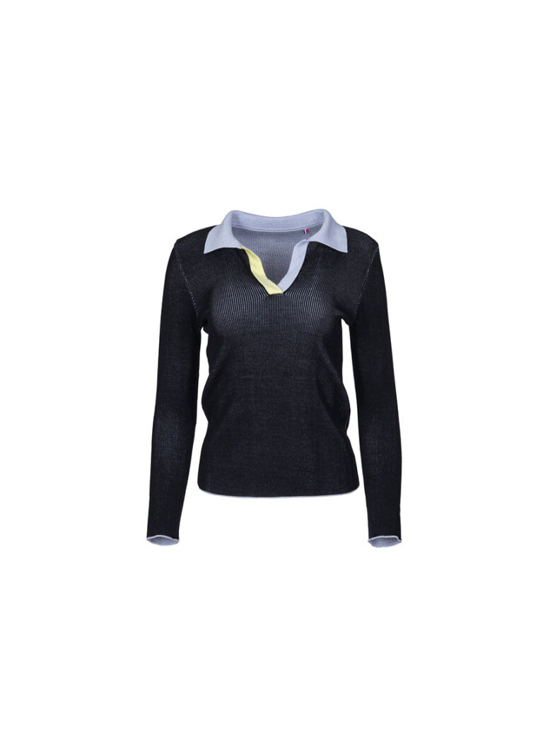 7491 NOI 6 polo anita noir LAFRANÇAISE - Polo Anita – XL