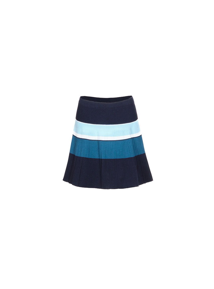 7500 RBL 1 jupe arlette raye bleu LAFRANÇAISE - Jupe Arlette – L