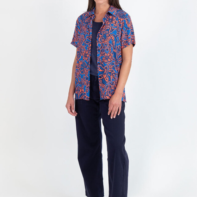 Maison Solfin - Pantalon femme 7/8ème bleu marine – 46