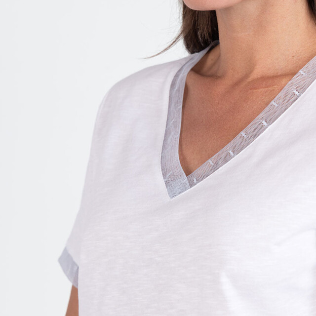Maison Solfin - Tee-shirt femme en coton flammé – 5