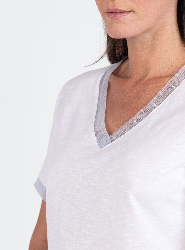 Maison Solfin - Tee-shirt femme en coton flammé – 5
