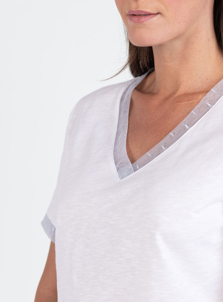 Maison Solfin - Tee-shirt femme en coton flammé – 3