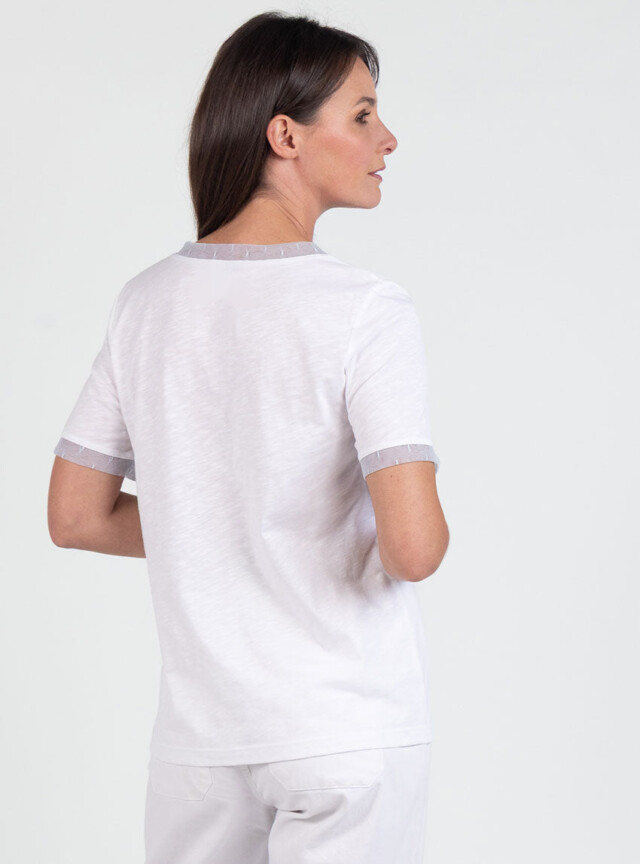 Maison Solfin - Tee-shirt femme en coton flammé – 5