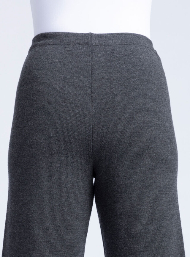 Maison Solfin - Pantalon femme en laine merinos gris anthracite – 5