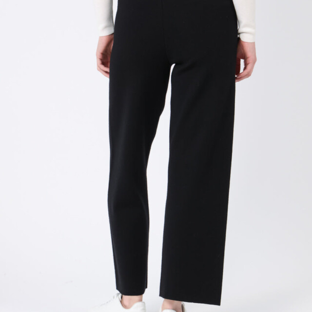 Maison Solfin - Pantalon femme en laine mérinos noir – 5