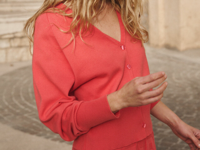 7559 RPQ gilet bertille rose pasteque 17 LAFRANÇAISE - Gilet Bertille – L