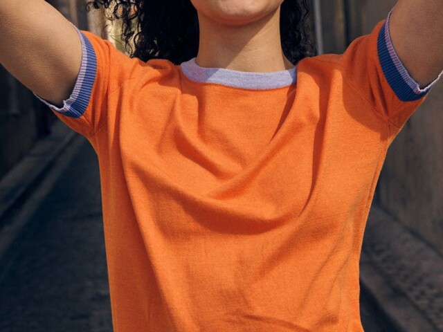 7567 OSO 16 top bianca orange solaire LAFRANÇAISE - Top Bianca – S