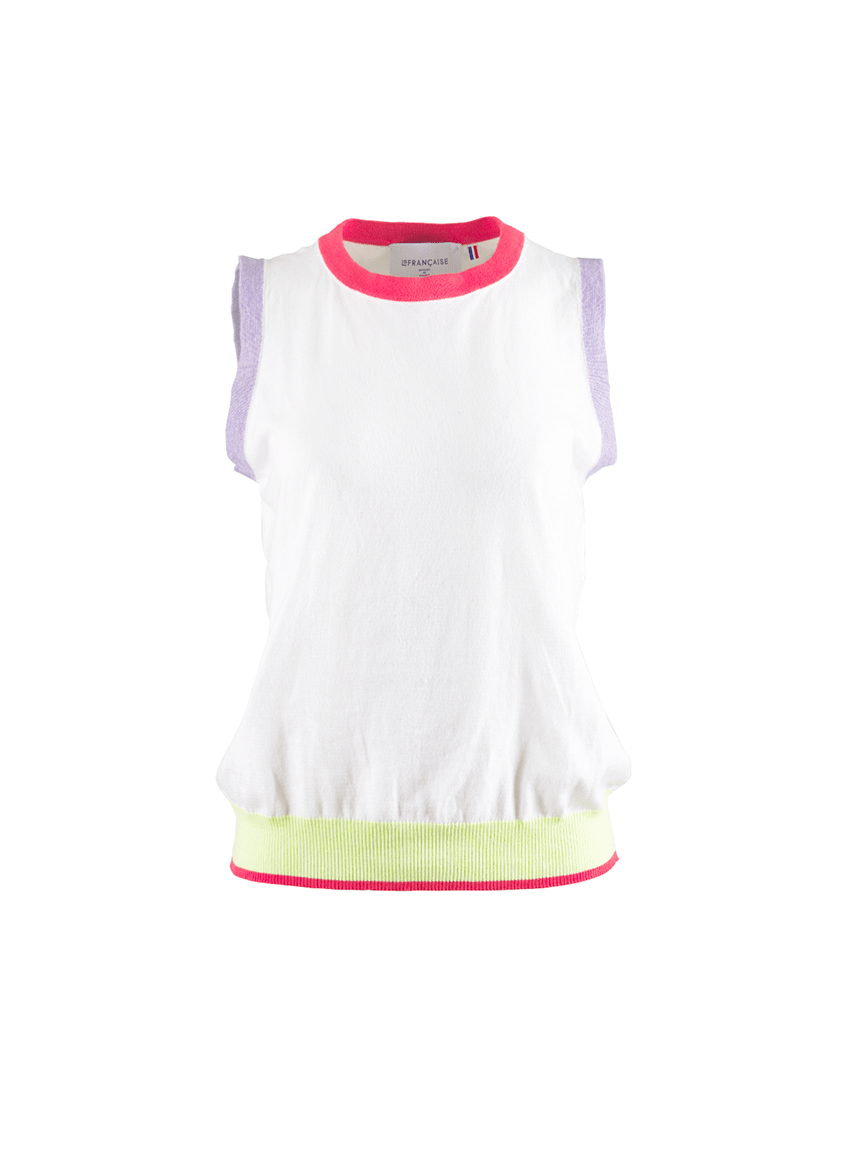7568 1 1 top benedicte blanc LAFRANÇAISE - Top Bénédicte – L