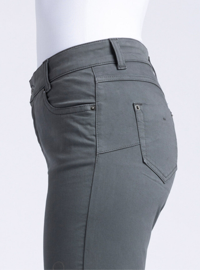 Maison Solfin - Pantalon femme en coton gris bronze – 50