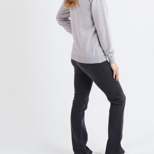 Maison Solfin - Cardigan femme en cachemire et laine gris – 44