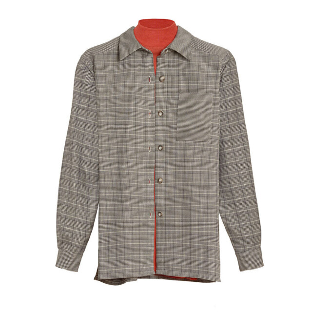 Maison Solfin - Surchemise femme coton prince de galles – 46