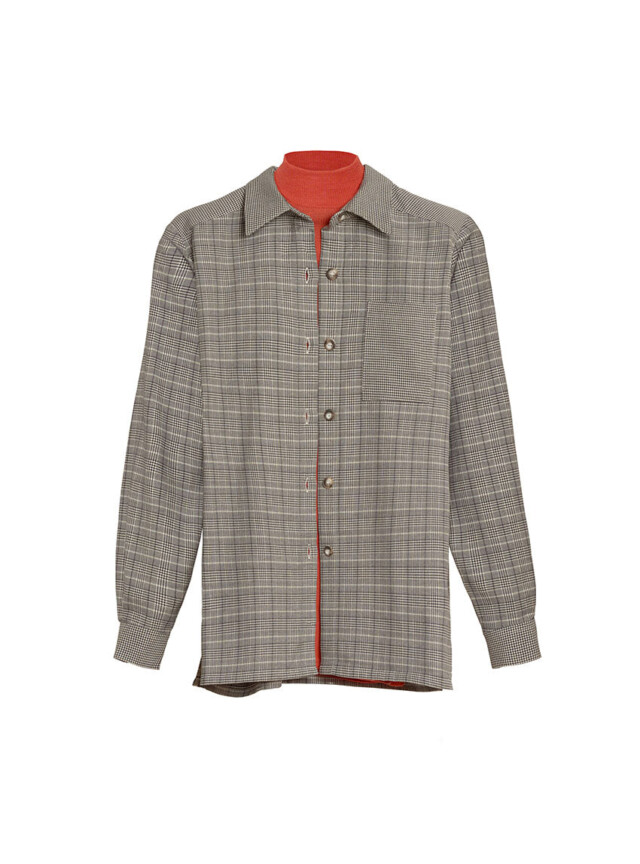 Maison Solfin - Surchemise femme coton prince de galles – 46