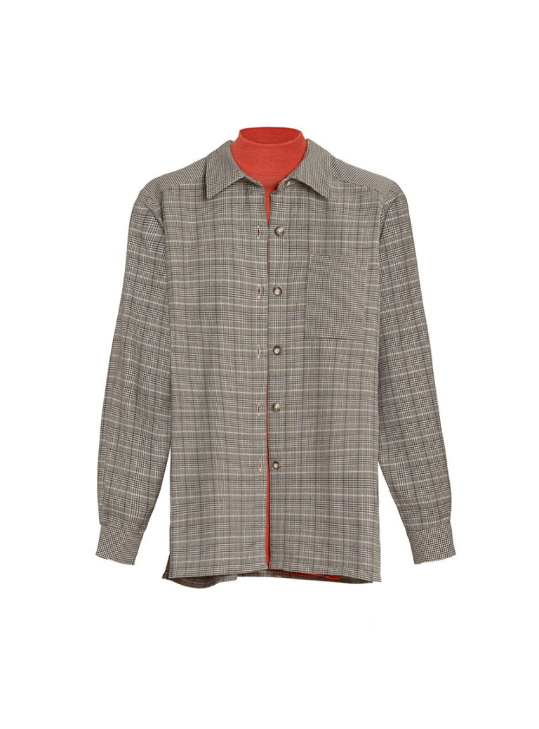 Maison Solfin - Surchemise femme coton prince de galles – 46