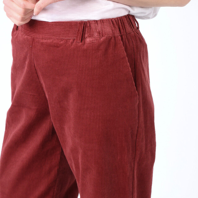 Maison-solfin - Pantalon large femme rouge brun – 50