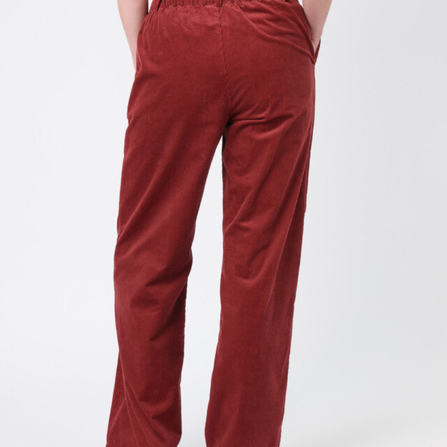 Maison-solfin - Pantalon large femme rouge brun – 50
