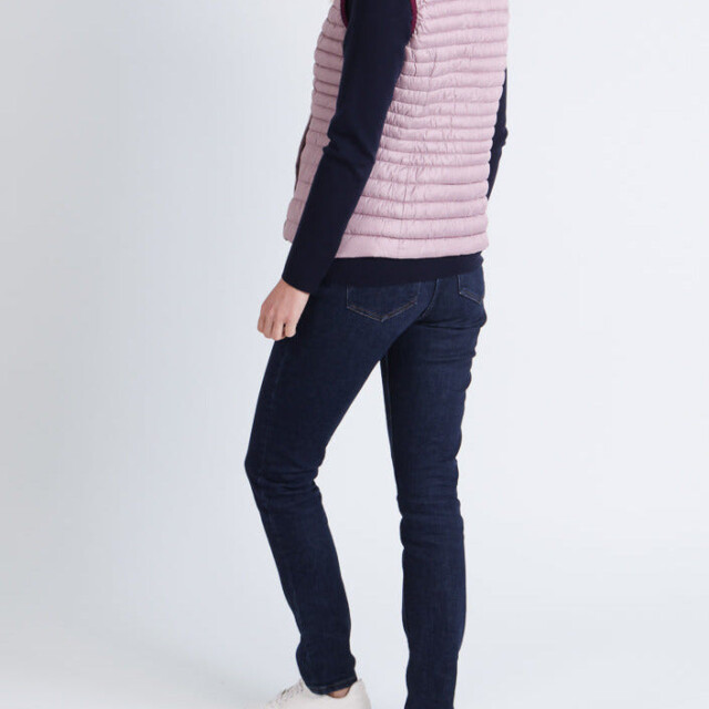 Maison Solfin - Doudoune femme sans manches réversible rose prune – 42