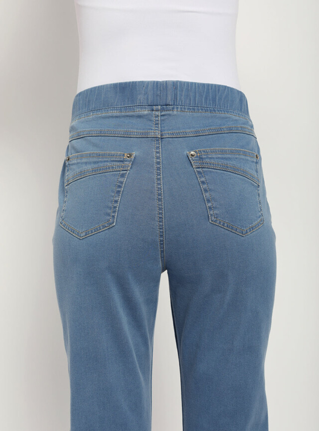 Maison Solfin - Jegging femme coton bleu indigo clair – 50