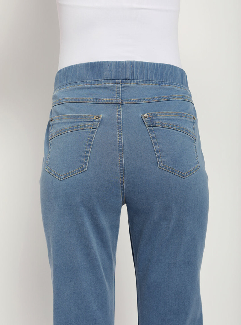 Maison Solfin - Jegging femme coton bleu indigo clair – 50