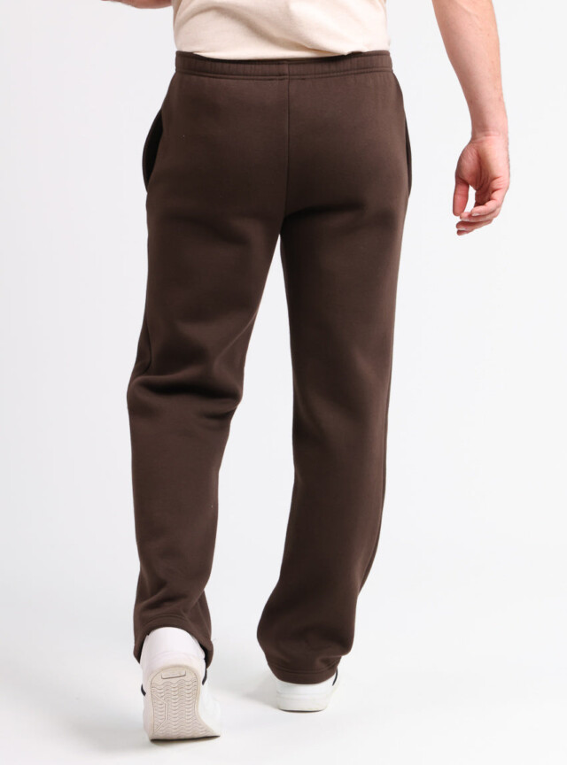 Maison Solfin - Pantalon jogging homme molleton marron – 3