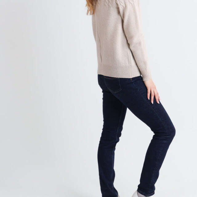 Maison Solfin - Cardigan femme laine mérinos beige clair – 50