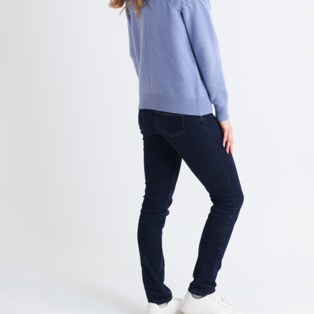Maison Solfin - Cardigan femme laine mérinos bleu – 50