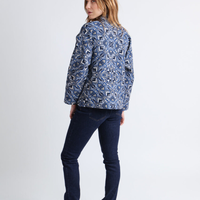 Maison Solfin - Veste matelassée femme bleu – 4