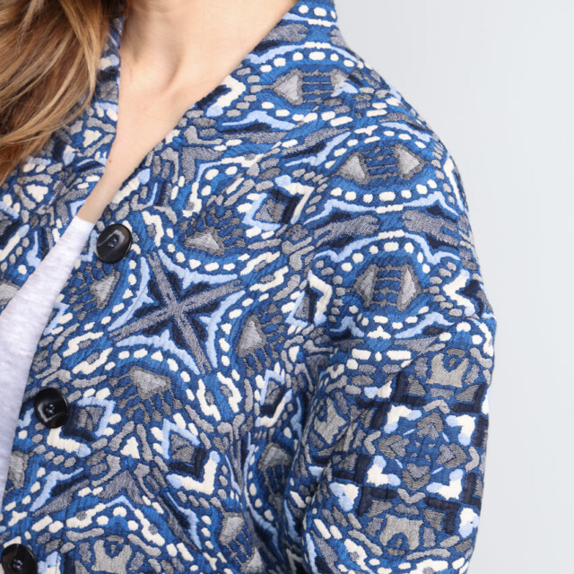 Maison Solfin - Veste matelassée femme bleu – 4