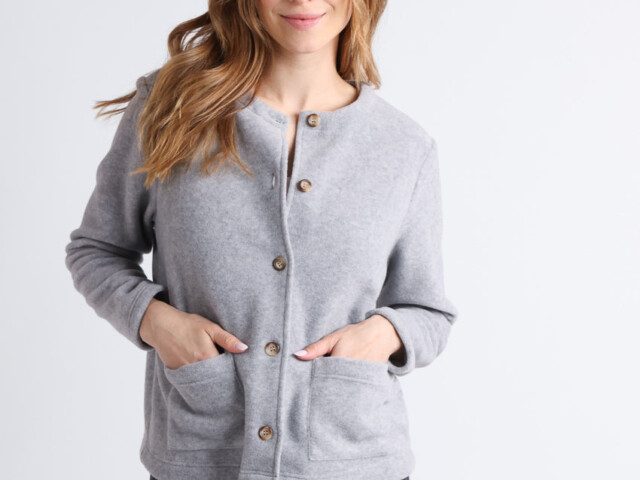 Maison Solfin - Veste polaire femme gris – 5
