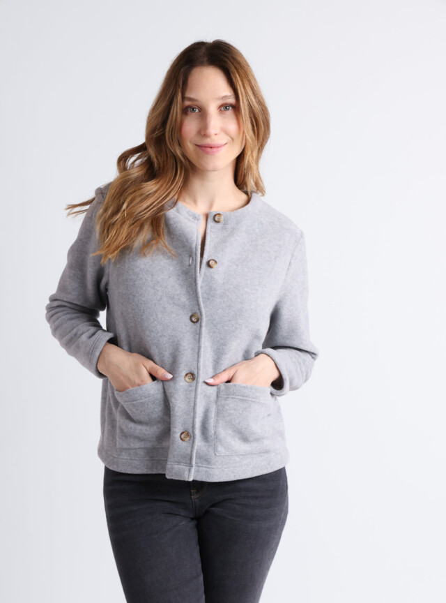 MAISON SOLFIN - Veste polaire femme gris