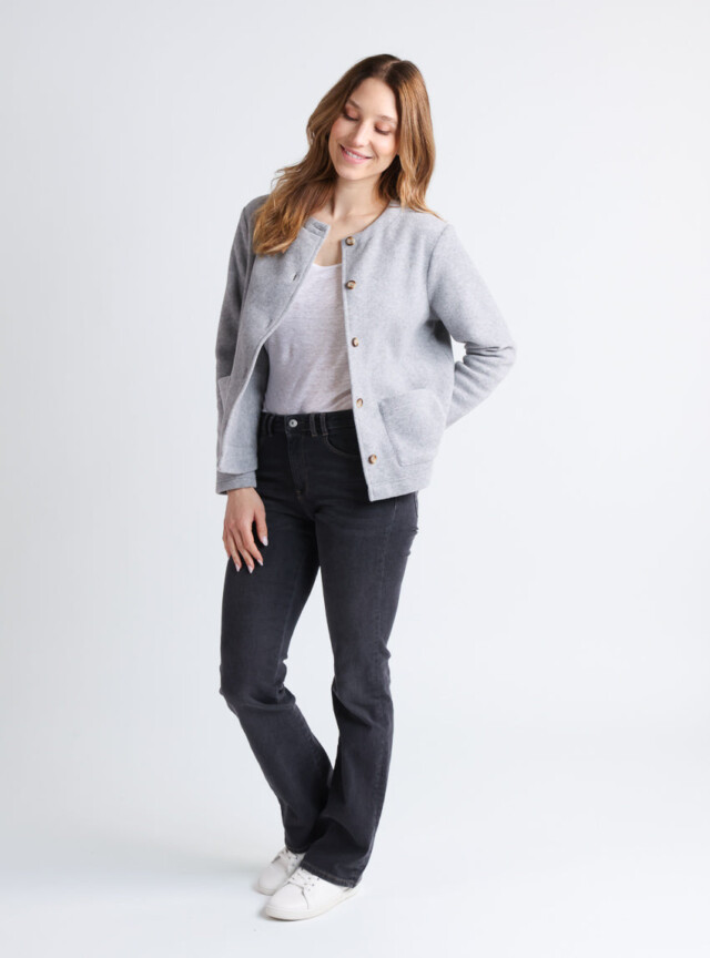 Maison Solfin - Veste polaire femme gris – 5