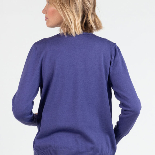 Maison Solfin - Cardigan femme en laine violet lavande – 48