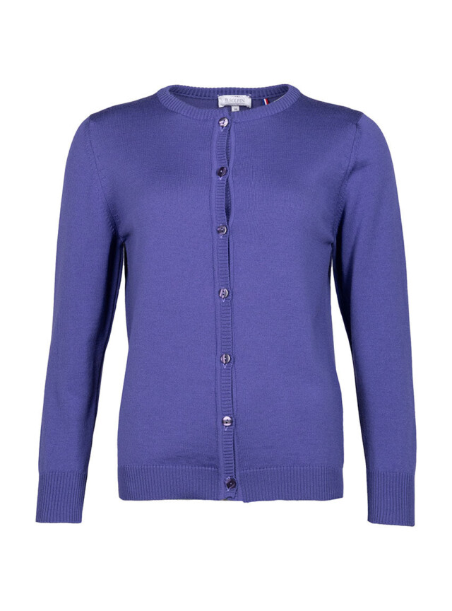 Maison Solfin - Cardigan femme en laine violet lavande – 48