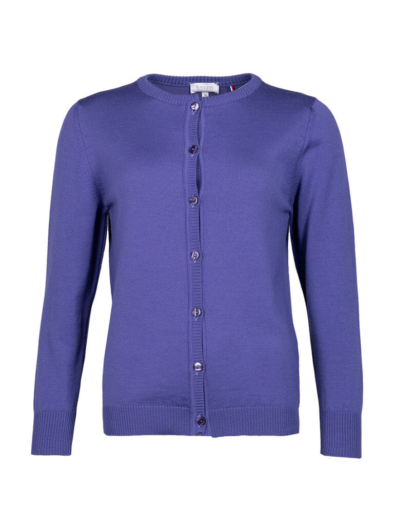 Maison Solfin - Cardigan femme en laine violet lavande – 48