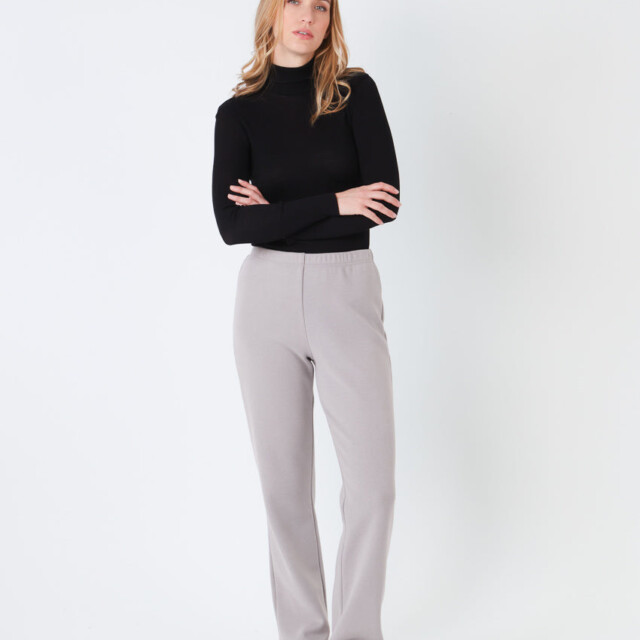 Maison Solfin - Pantalon cocooning femme en molleton gris – 4