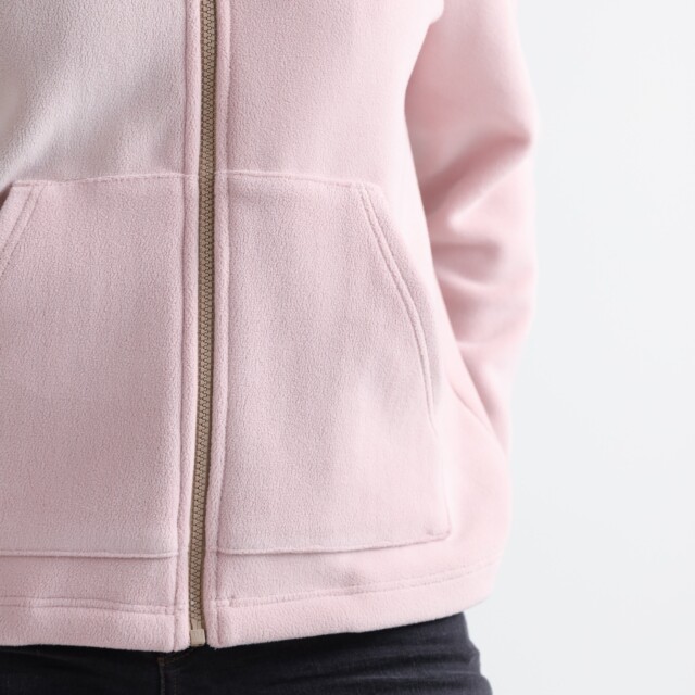 Maison Solfin - Veste zippée femme rose poudre – 5
