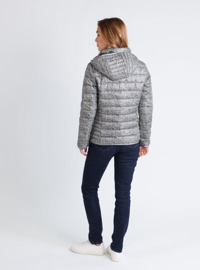 Maison Solfin - Doudoune réversible femme à capuche vert – 50