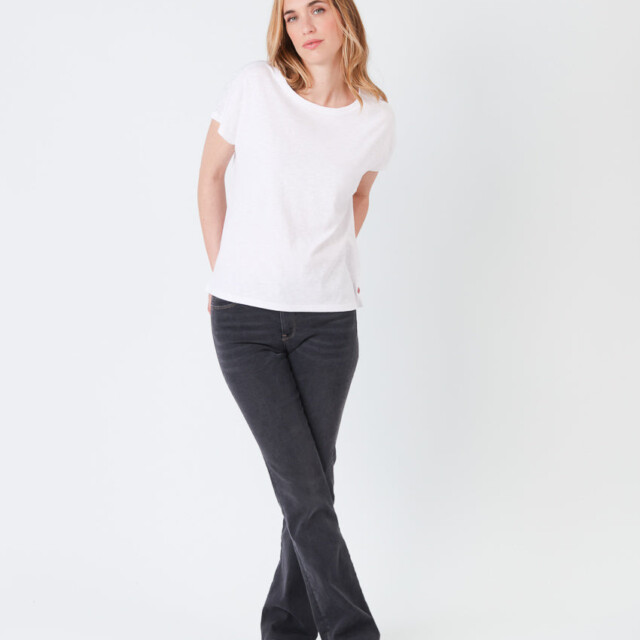 Maison Solfin - Pantalon bootcut femme gris foncé en coton – 50