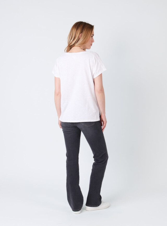 Maison Solfin - Pantalon bootcut femme gris foncé en coton – 50