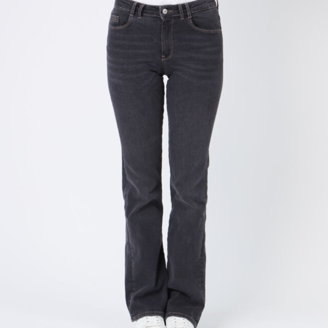 Maison Solfin - Pantalon bootcut femme gris foncé en coton – 50