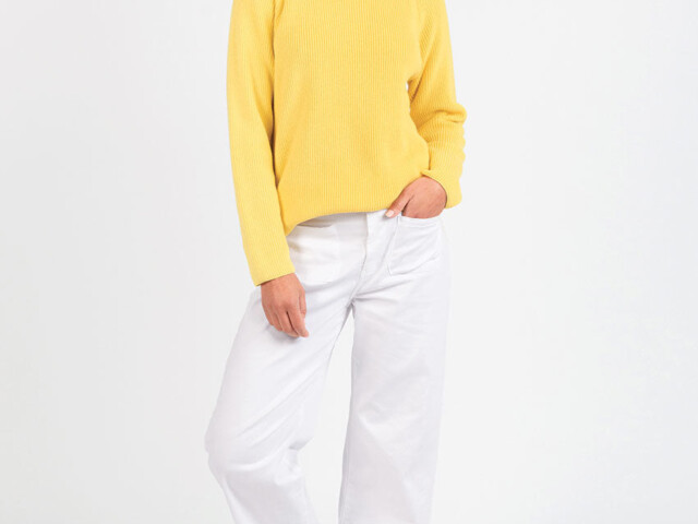 Maison Solfin - Pantalon femme 7/8ème blanc – 50