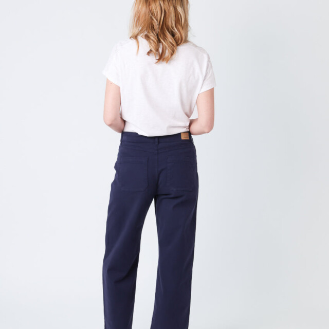 Maison Solfin - Pantalon femme 7/8ème bleu marine – 46