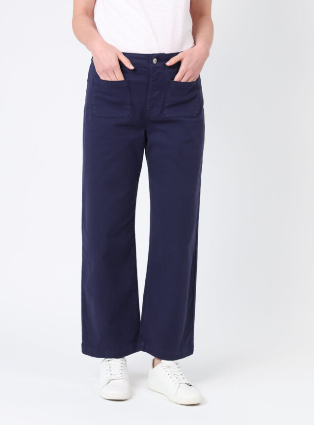 Maison Solfin - Pantalon femme 7/8ème bleu marine – 46
