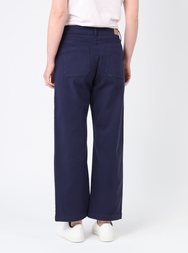 Maison Solfin - Pantalon femme 7/8ème bleu marine – 46