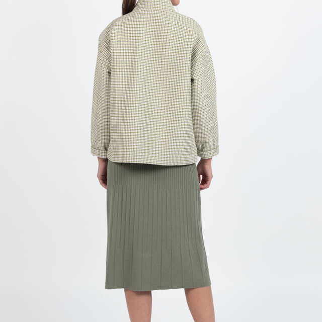 Maison Solfin - Veste femme matelassée en coton vert kaki – 4