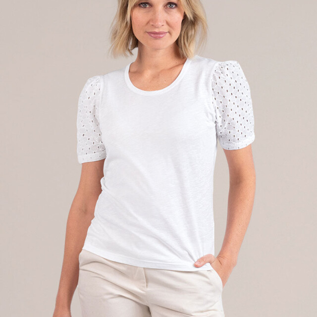 Maison Solfin - Tee-shirt femme en coton blanc – 4