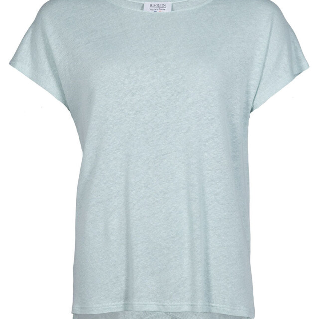 Maison Solfin - Top femme fluide en lin vert d'eau – 5